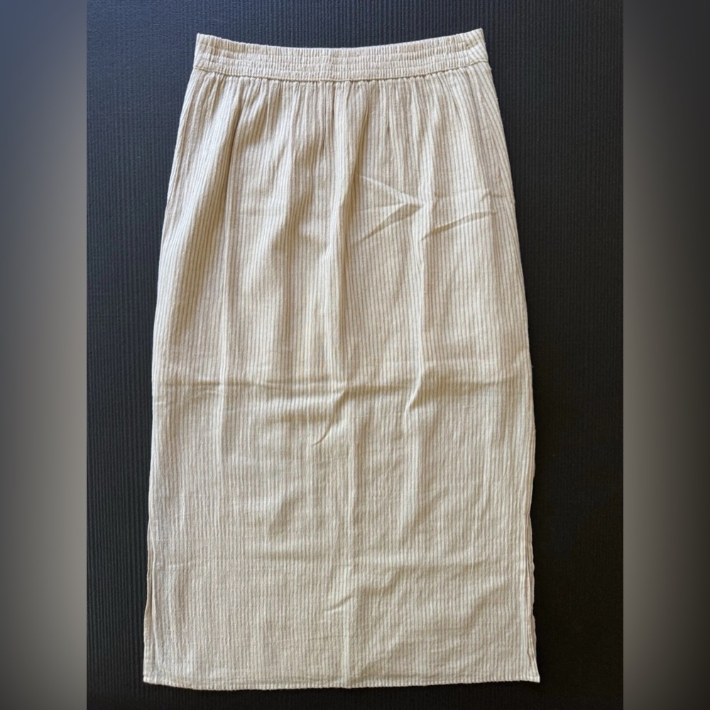 Rhythm Cream cotton striped Skirt - Picture 5 of 13